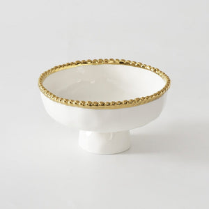 Pampa Bay Golden Salerno Small Footed Bowl-Goviers