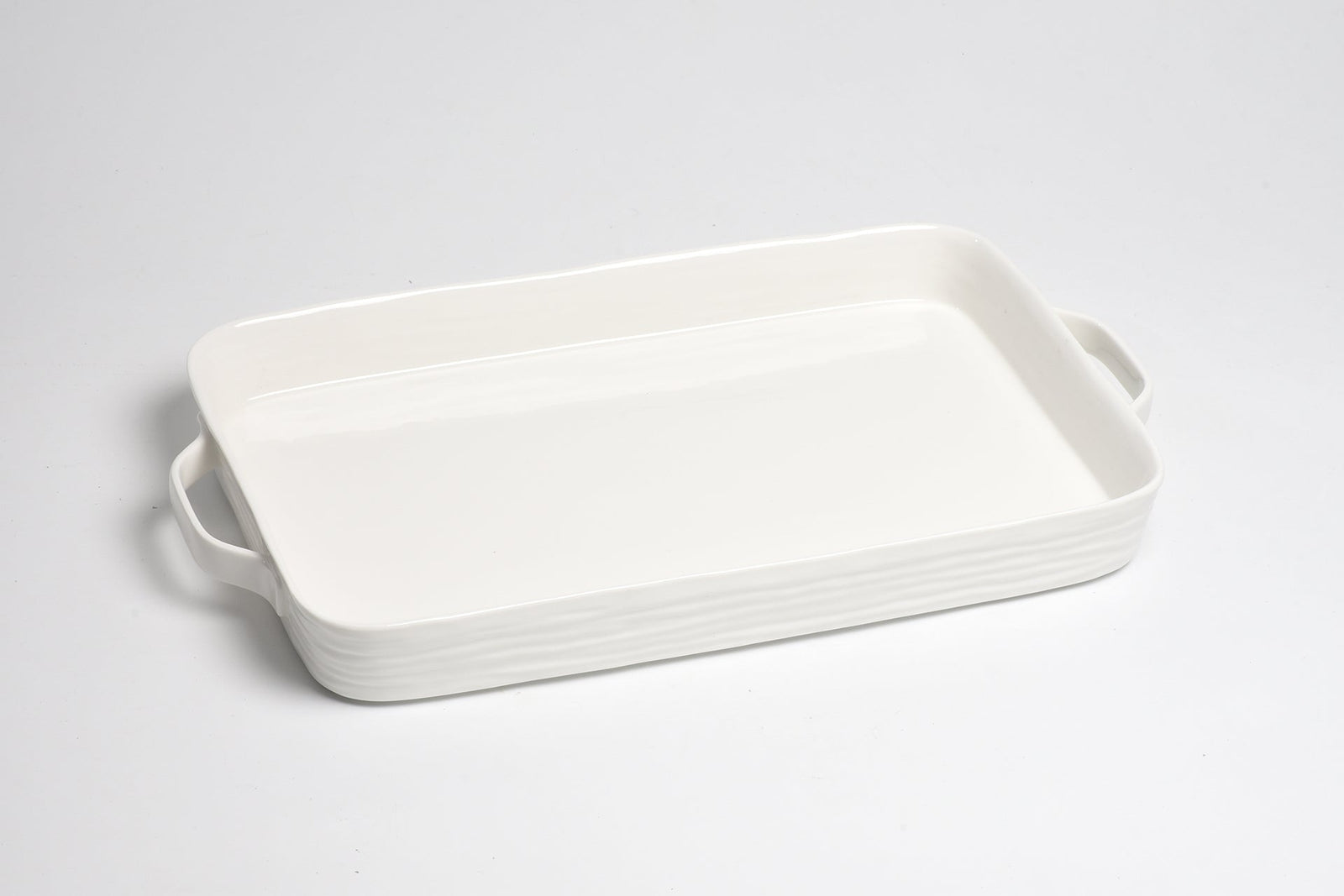 Pampa Bay Le Blanc Rectangular Tray With Handles-Goviers