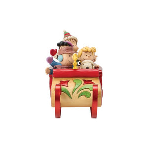 Peanuts by Jim Shore Snoopy and Friends in Sleigh Figurine-Goviers