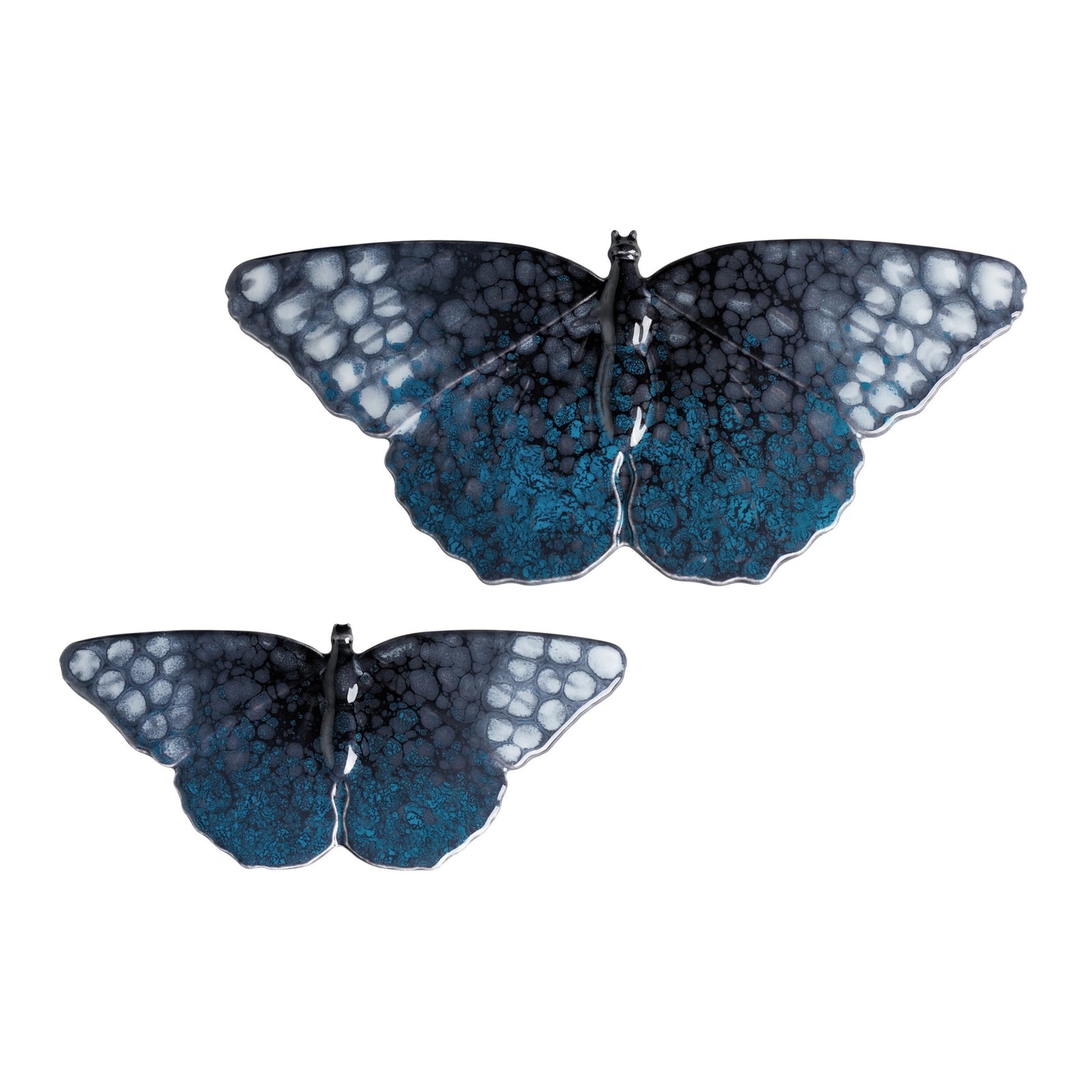 Poole Pottery Celestial Butterflies, Set of 2-Goviers