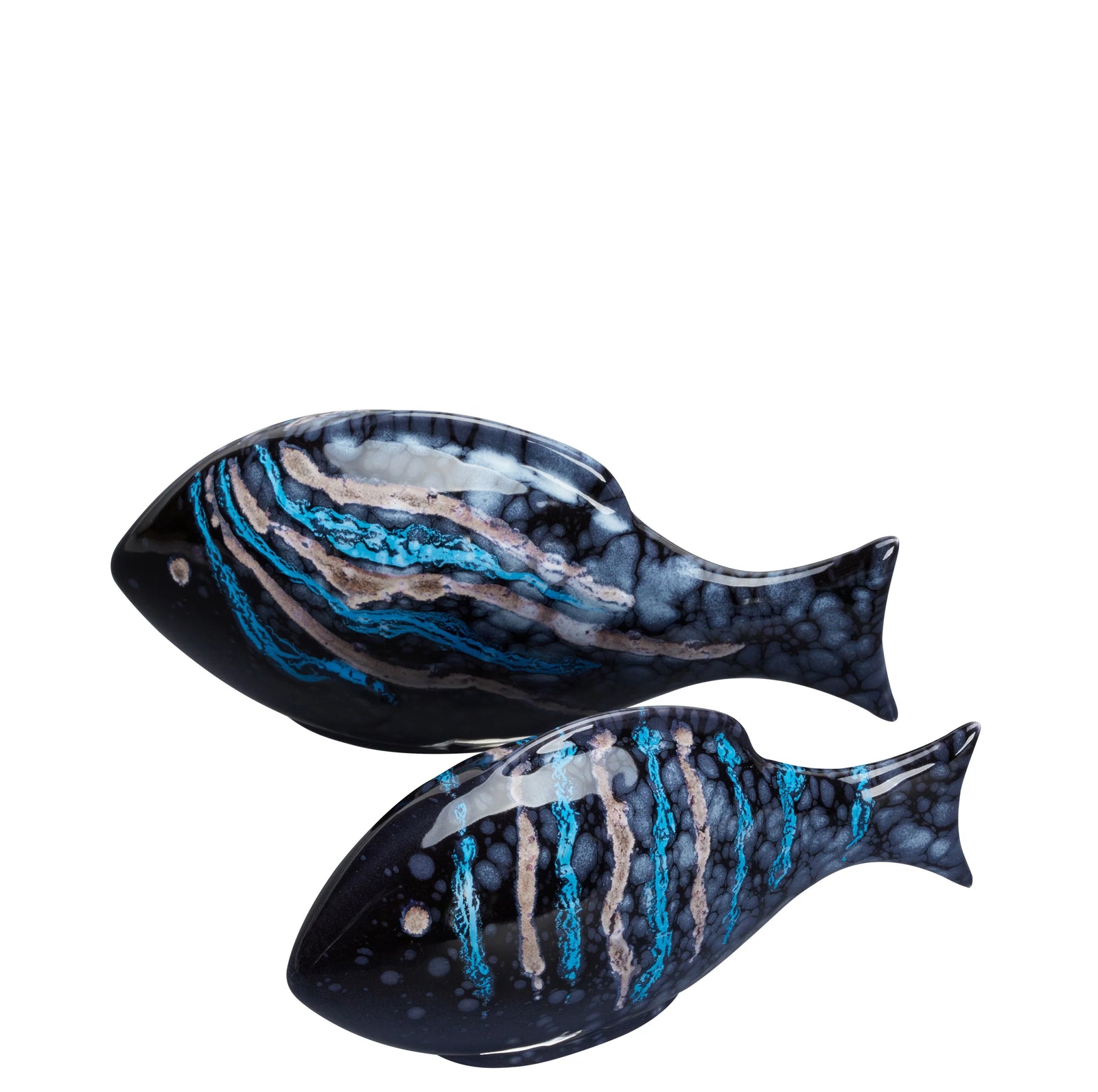 Poole Pottery Celestial Fish Pair Mixed-Goviers