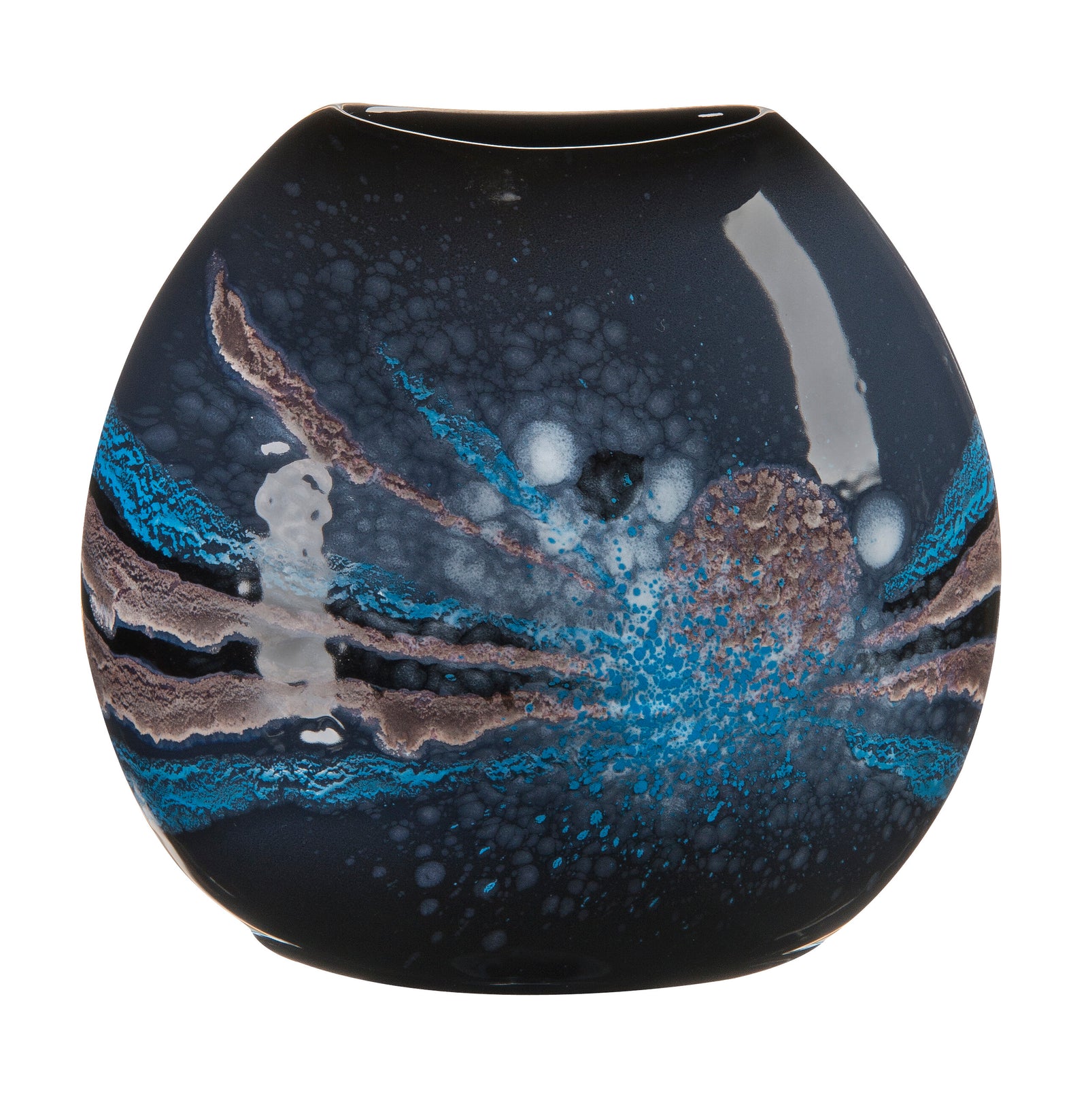 Poole Pottery Celestial Purse Vase 20cm-Goviers