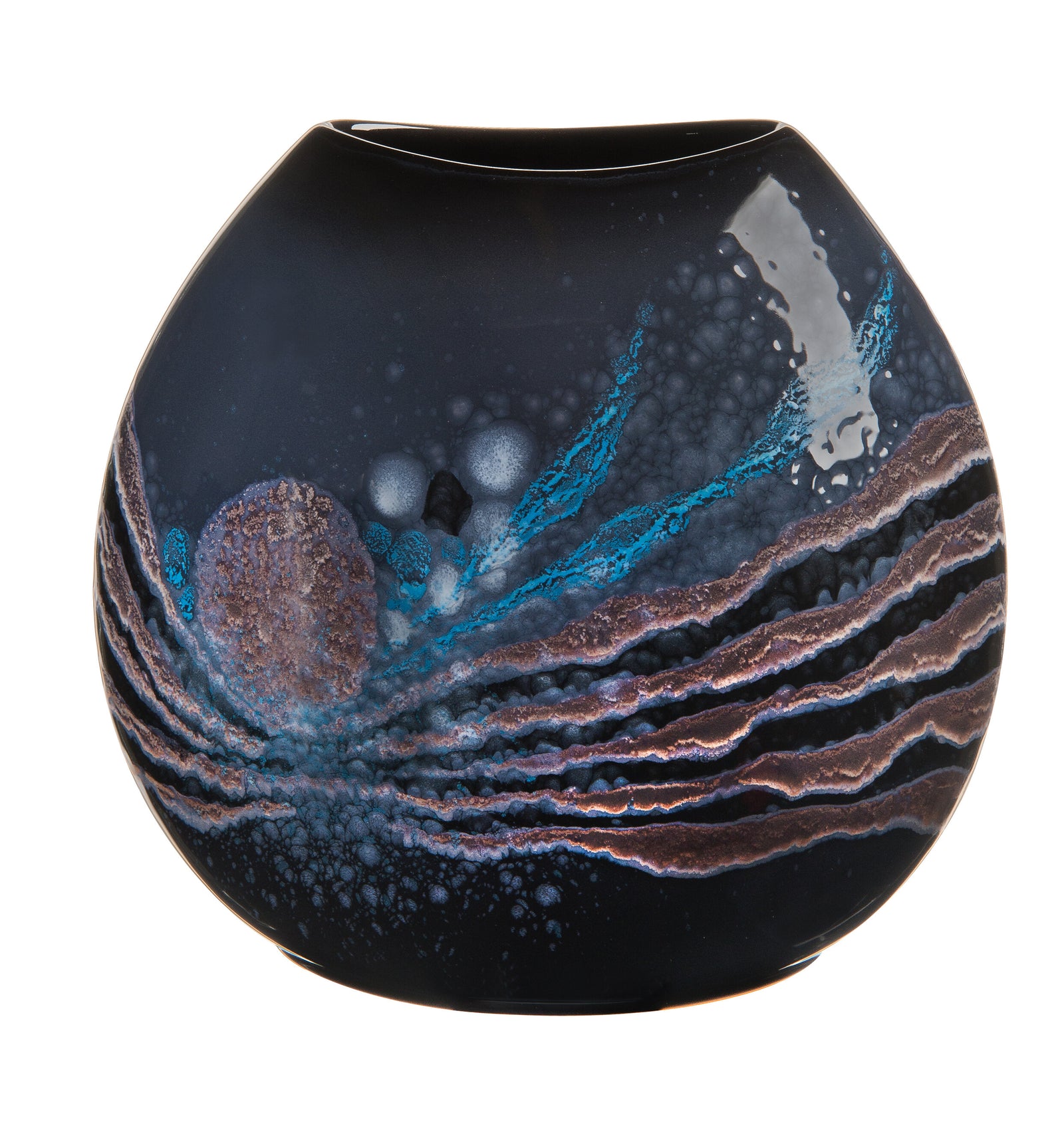 Poole Pottery Celestial Purse Vase 26cm-Goviers