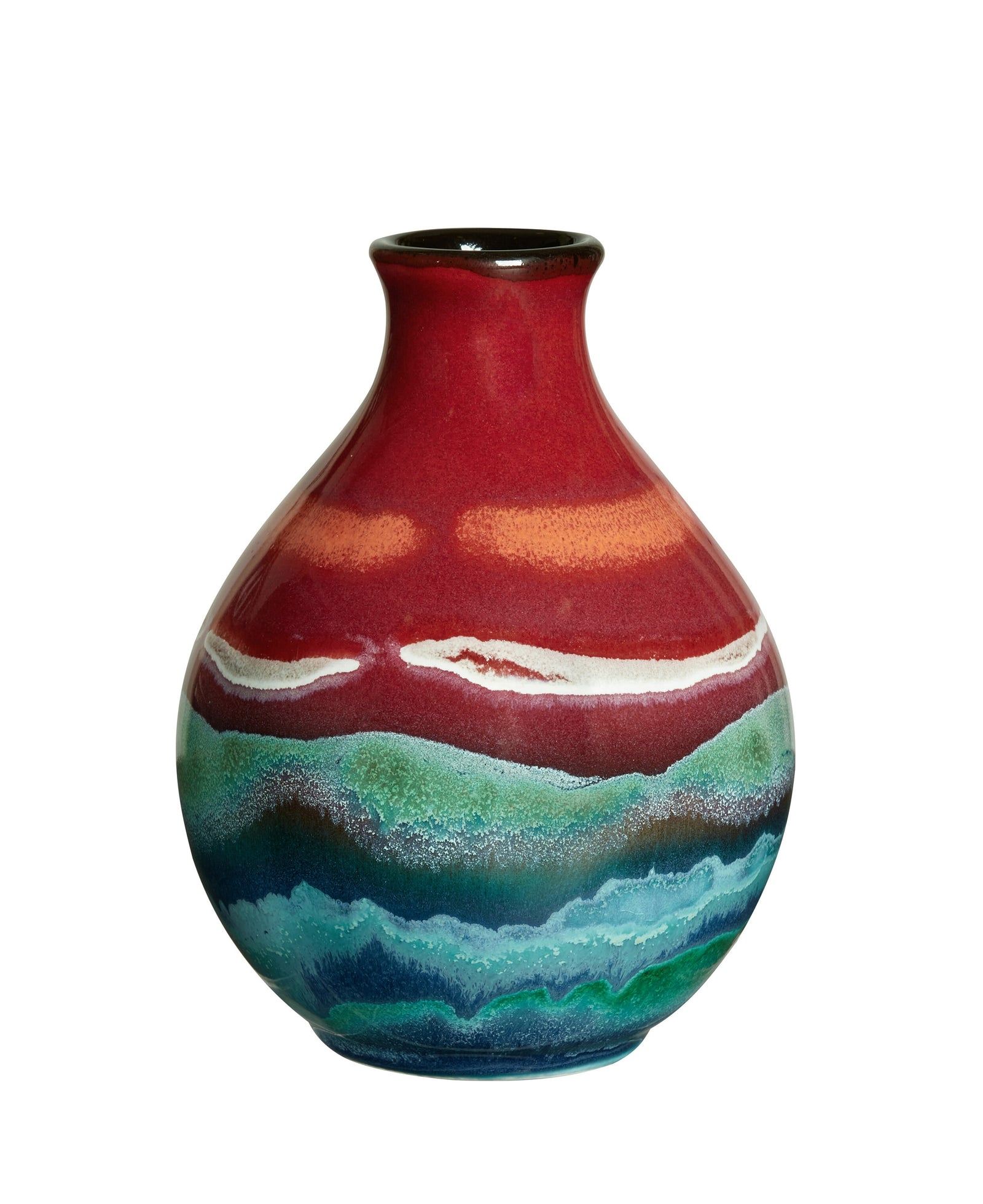Poole Pottery Horizon 12cm Bud Vase-Goviers