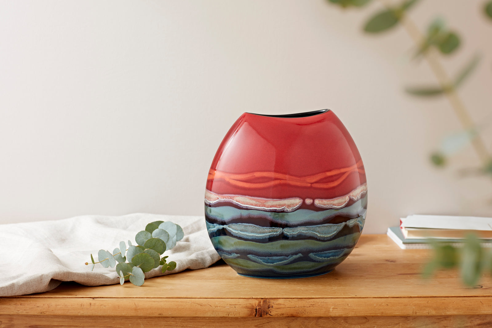 Poole Pottery Horizon 26cm Purse Vase-Goviers