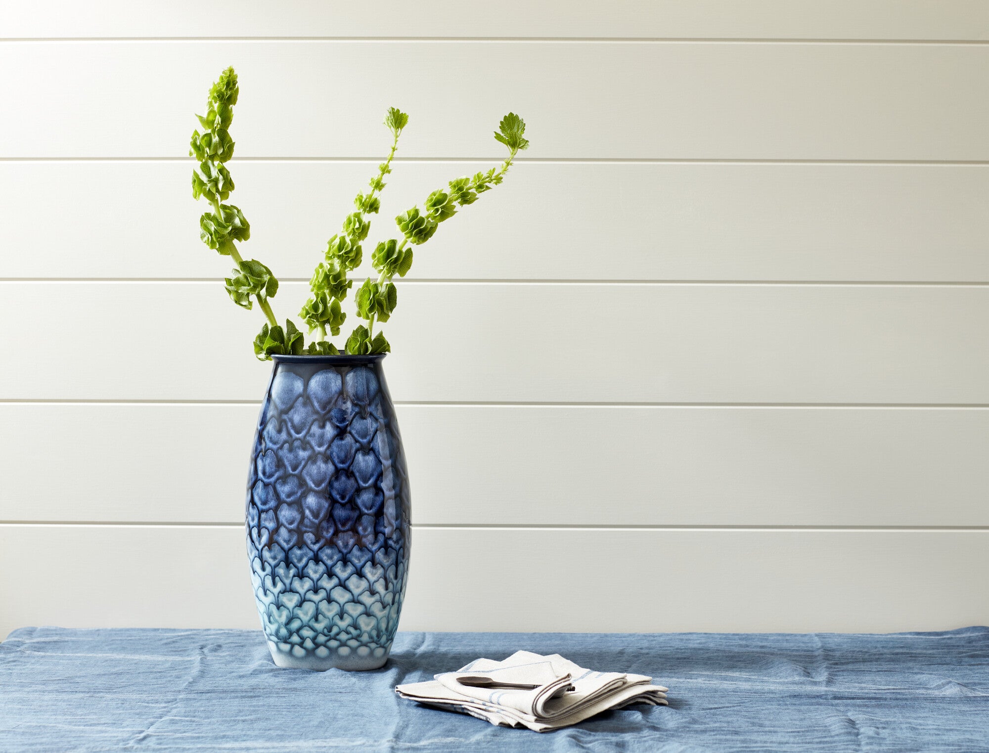 Poole Pottery Ocean Manhattan Vase 36cm - Goviers of Sidmouth