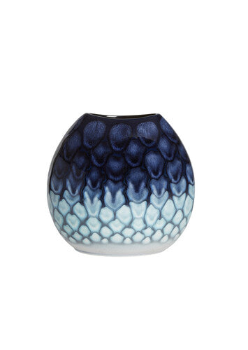Poole Pottery Ocean Purse Vase 20cm-Goviers