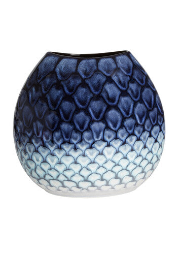 Poole Pottery Ocean Purse Vase 26cm-Goviers