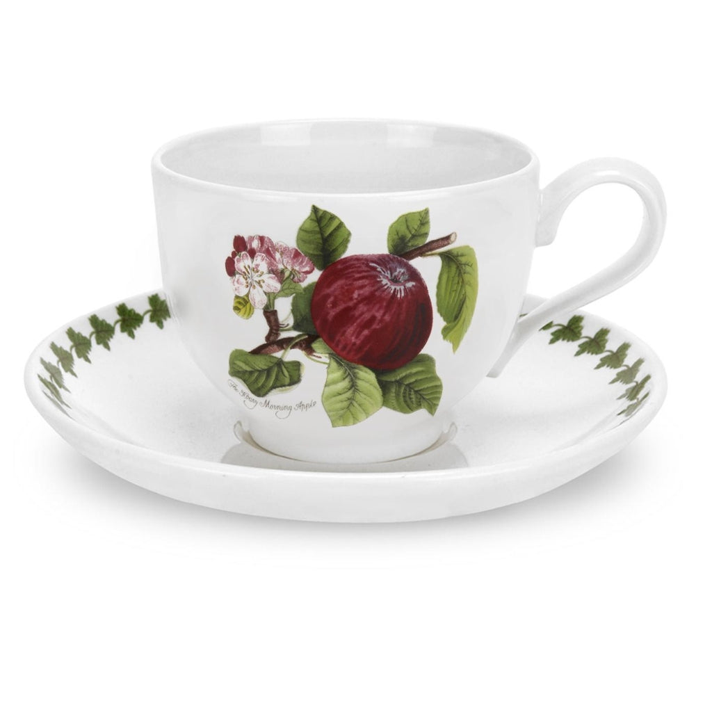 Portmeirion Pomona Apple Breakfast Cup and Saucer-Goviers