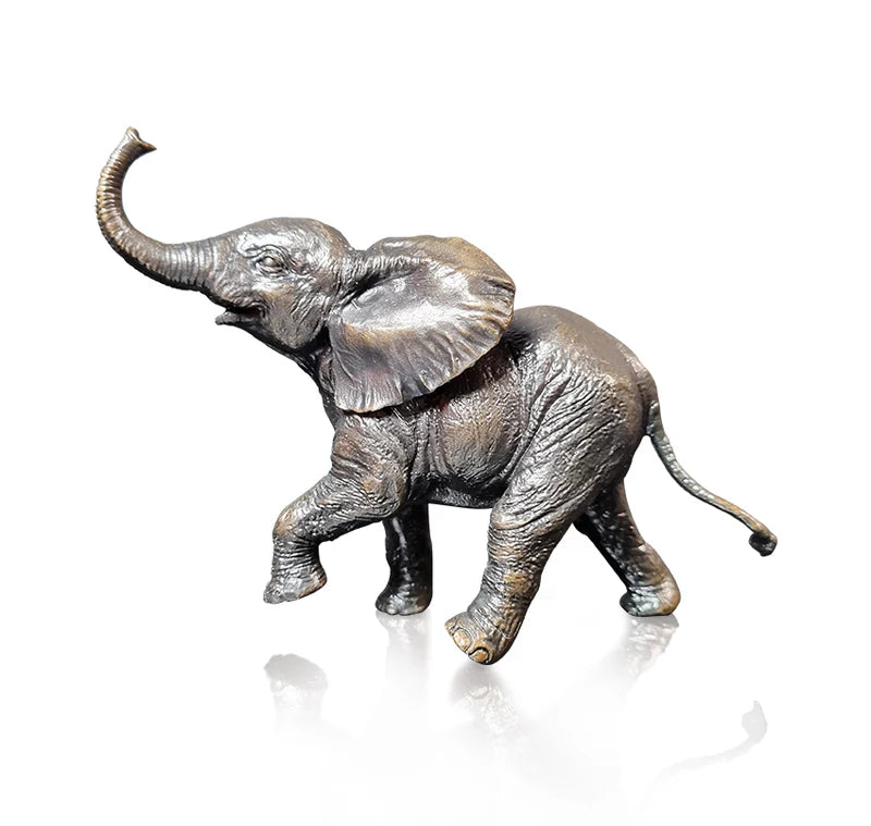 Richard Cooper Baby Elephant Running-Goviers
