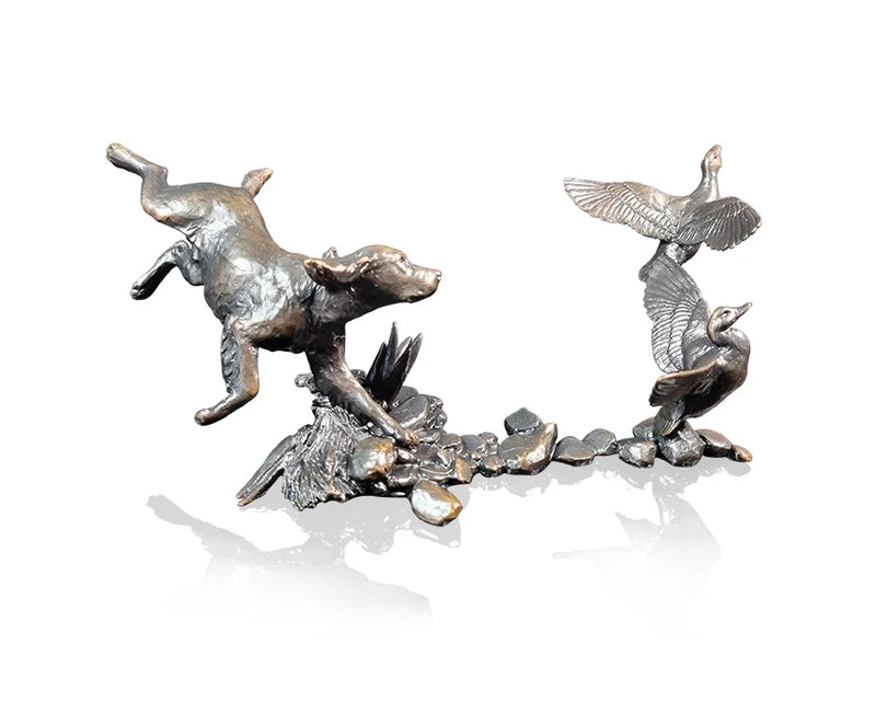 Richard Cooper Cocker Spaniel with Mallards-Goviers