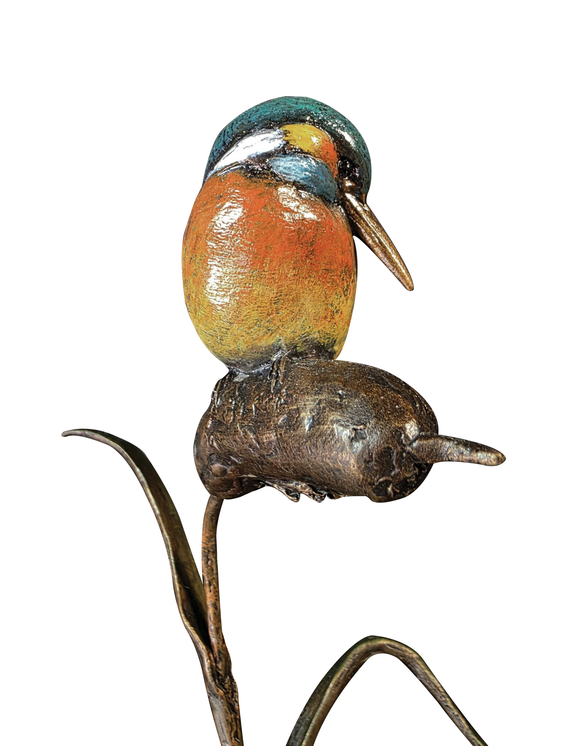Richard Cooper Hand Painted Kingfisher with Granite Base NEW-Goviers
