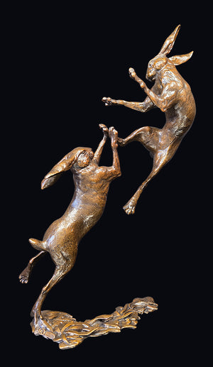 Richard Cooper Large Hares Boxing-Goviers