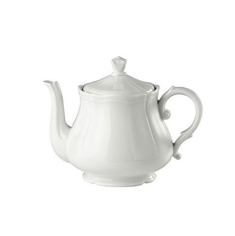 Richard Ginori Antico Doccia Bianco White Large Teapot 1090 ml-Goviers