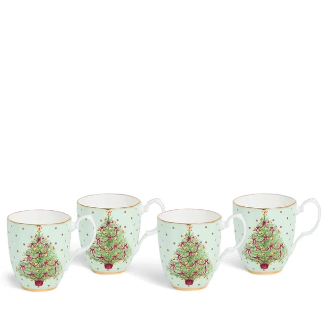 Royal Albert Old Country Roses Christmas Mug Set of 4-Goviers