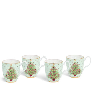 Royal Albert Old Country Roses Christmas Mug Set of 4-Goviers