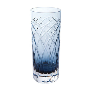 Royal Brierley Harris Ink Blue Highball Glass-Goviers