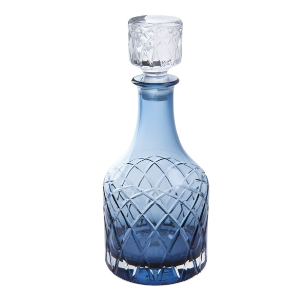 Royal Brierley Harris Ink Blue Spirit Decanter-Goviers