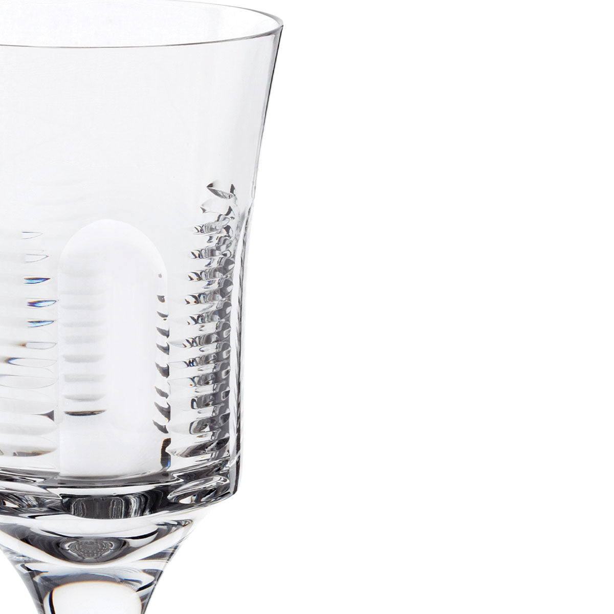 Royal Brierley Hartland Goblet Glass-Goviers