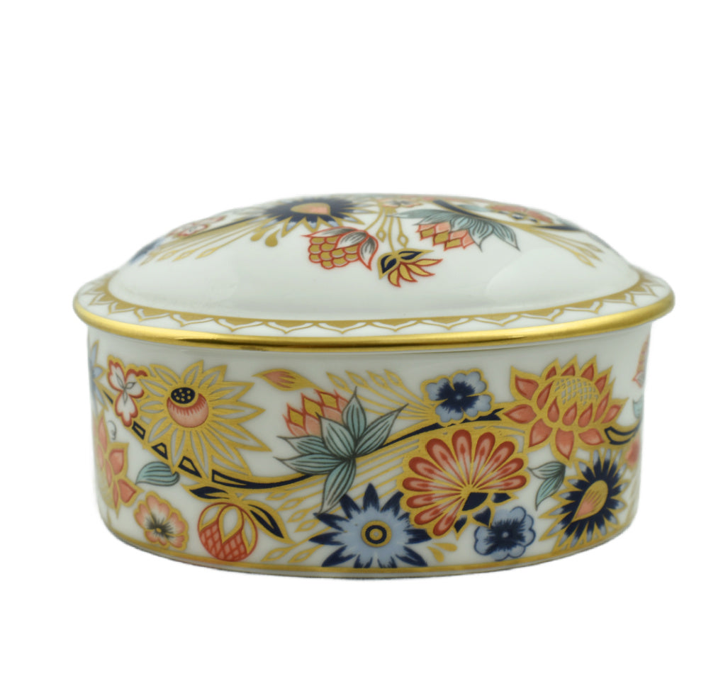 Royal Crown Derby Ajanta Oval Box Large-Home Accessories-Goviers