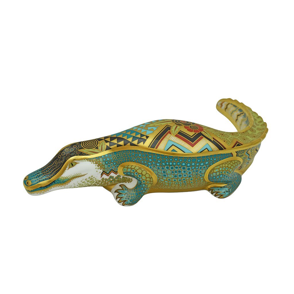 Royal Crown Derby Alligator-Paperweights-Goviers