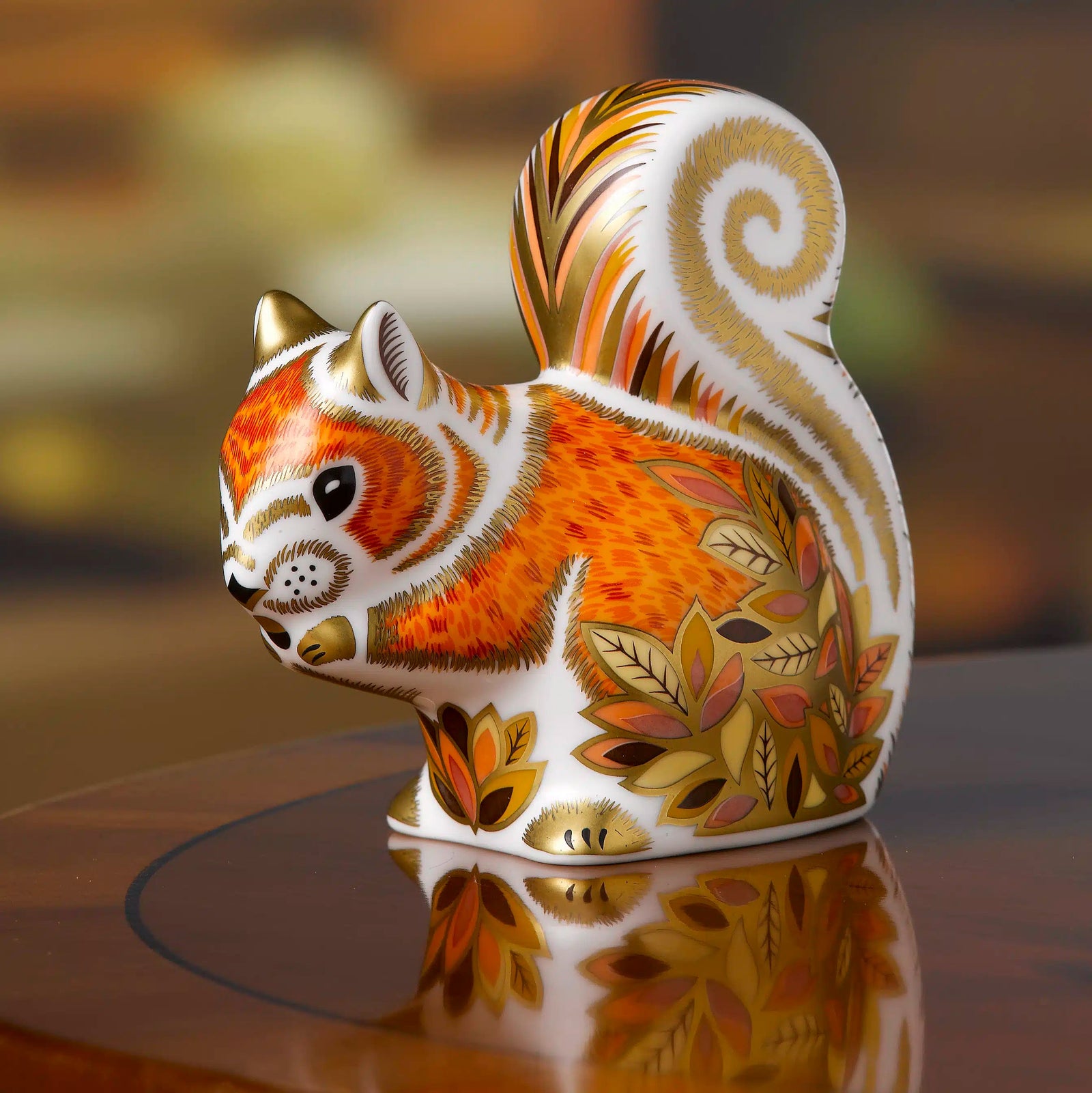 Royal Crown Derby Autumn Squirrel New-Goviers