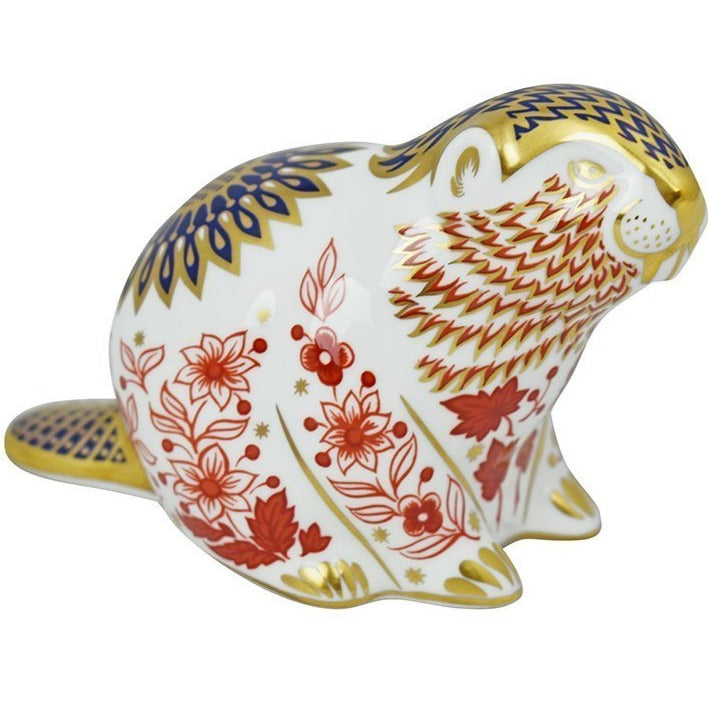 Royal Crown Derby Beaver-Paperweights-Goviers