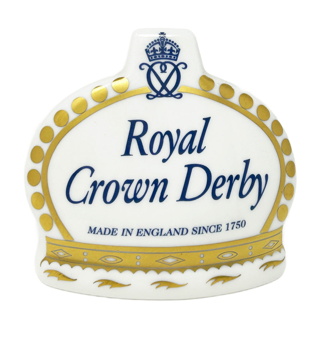 Royal Crown Derby Blue Namestand-Paperweights-Goviers