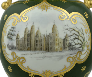 Royal Crown Derby Burghley House Vase-Vases-Goviers