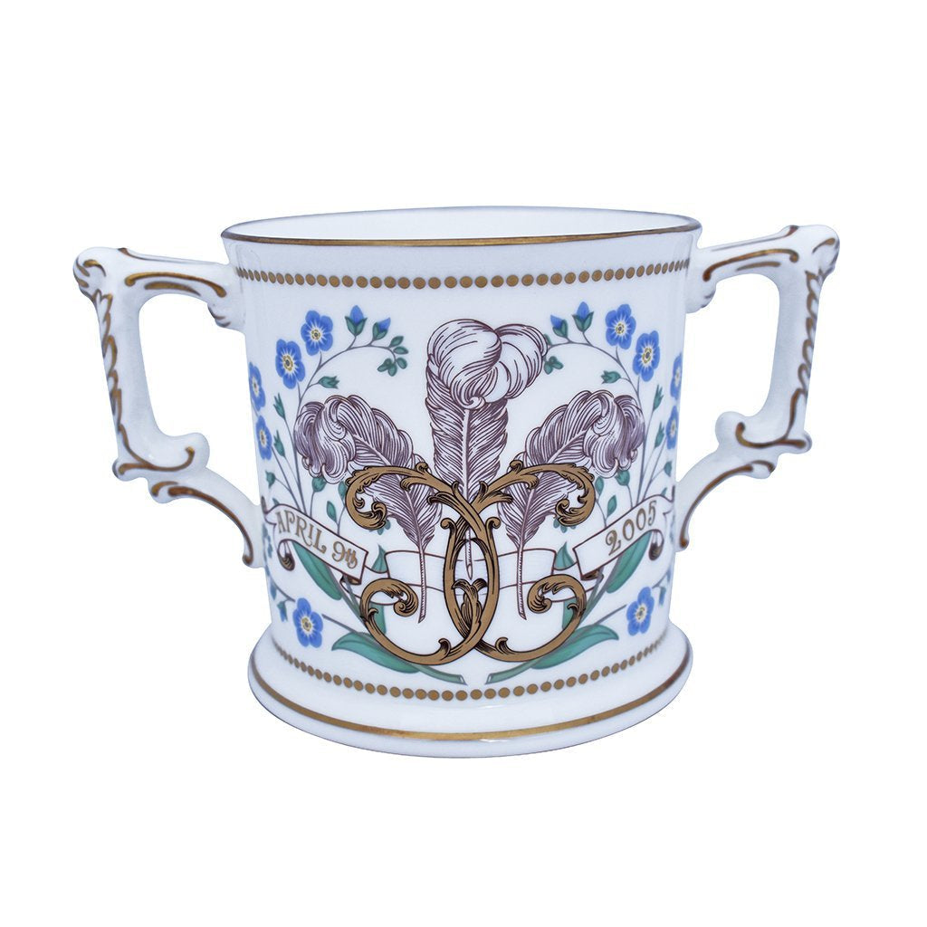 Royal Crown Derby Charles & Camilla Wedding Loving Cup-Paperweights-Goviers