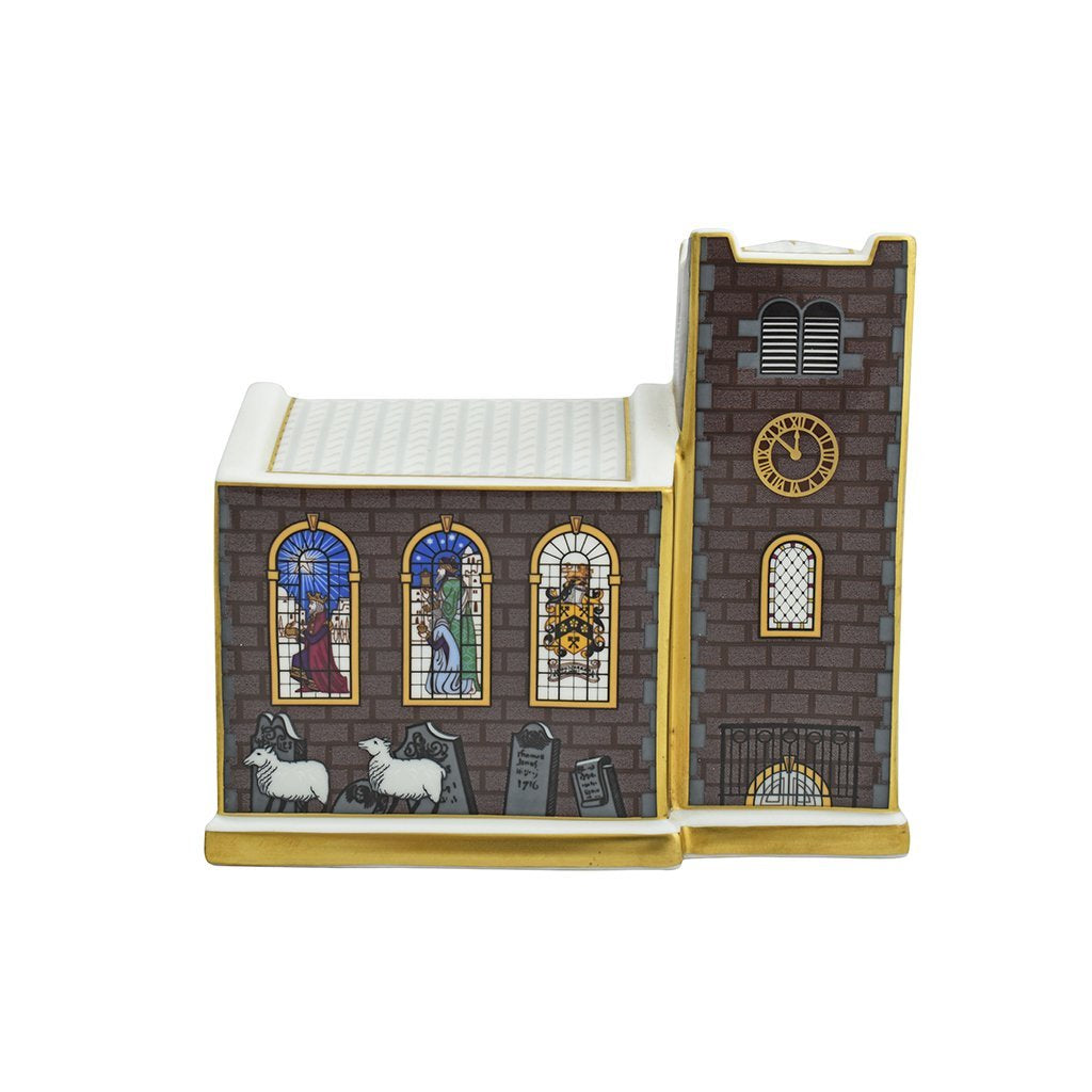 Royal Crown Derby Christmas Church Goviers-Paperweights-Goviers