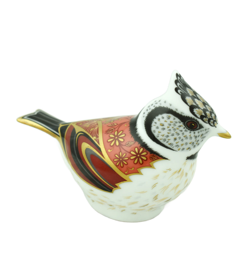 Royal Crown Derby Crested Tit II-Paperweights-Goviers
