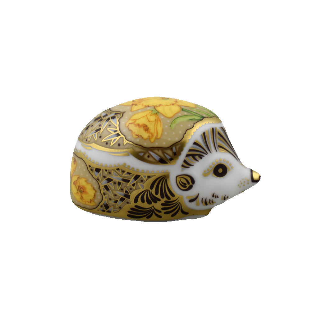 Royal Crown Derby Daffodil Hedgehog PreLoved-Paperweights-Goviers