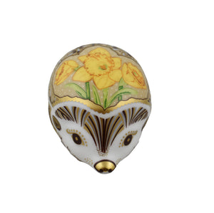 Royal Crown Derby Daffodil Hedgehog PreLoved-Paperweights-Goviers
