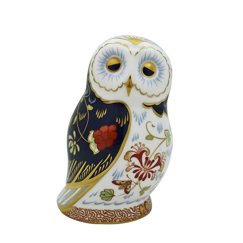 Royal Crown Derby Daybreak Owl-Paperweights-Goviers