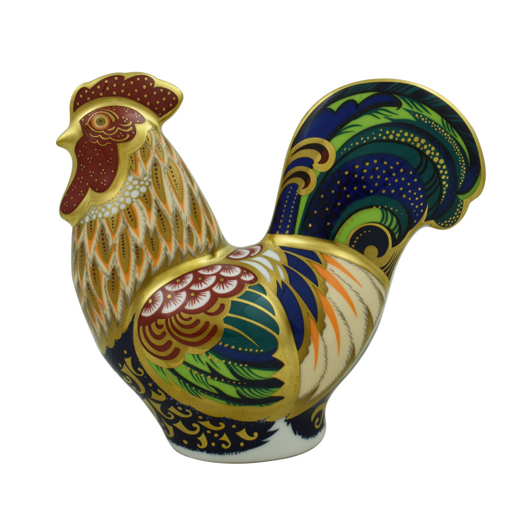 Royal Crown Derby Derbyshire Cockerel PreLoved-Paperweights-Goviers