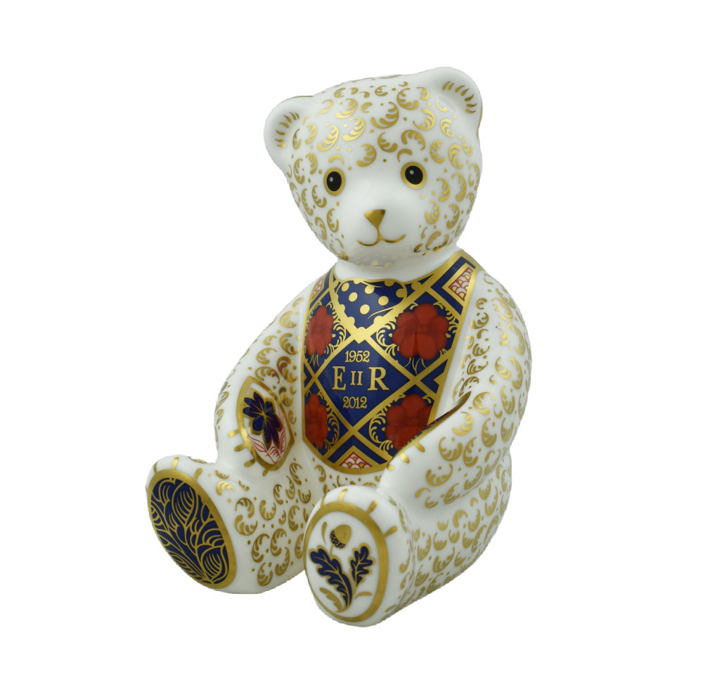 Royal Crown Derby Diamond Jubilee Imari Bear-Paperweights-Goviers