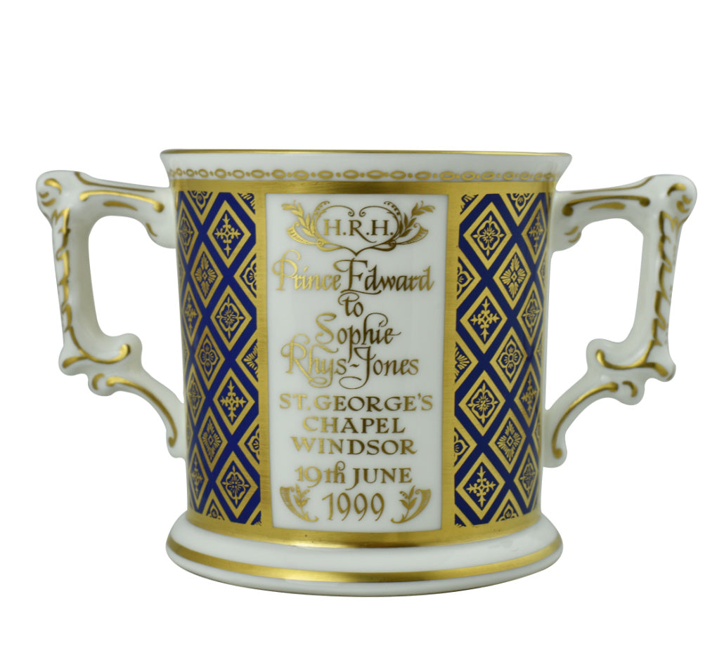 Royal Crown Derby Edward & Sophie Wedding Loving Cup-Commemoratives-Goviers