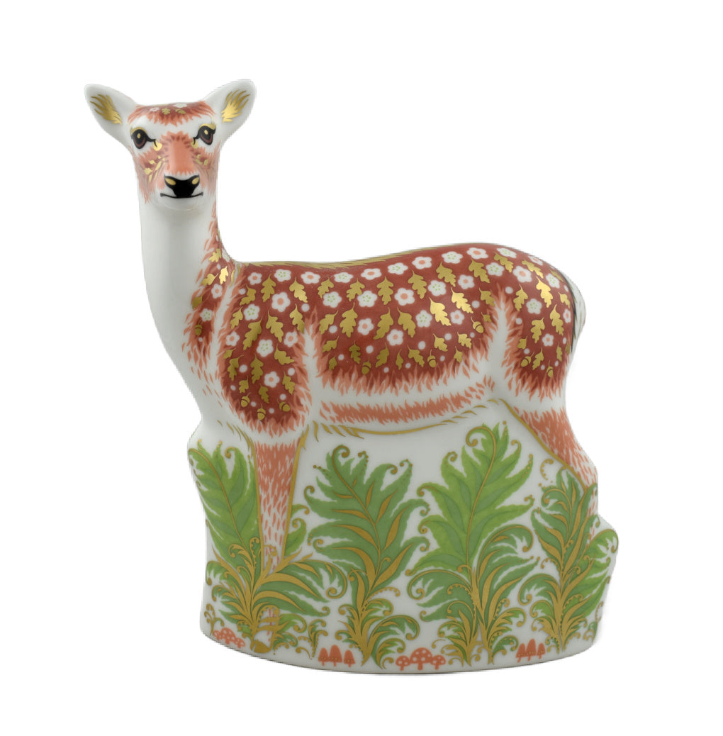 Royal Crown Derby Fallow Deer-Paperweights-Goviers