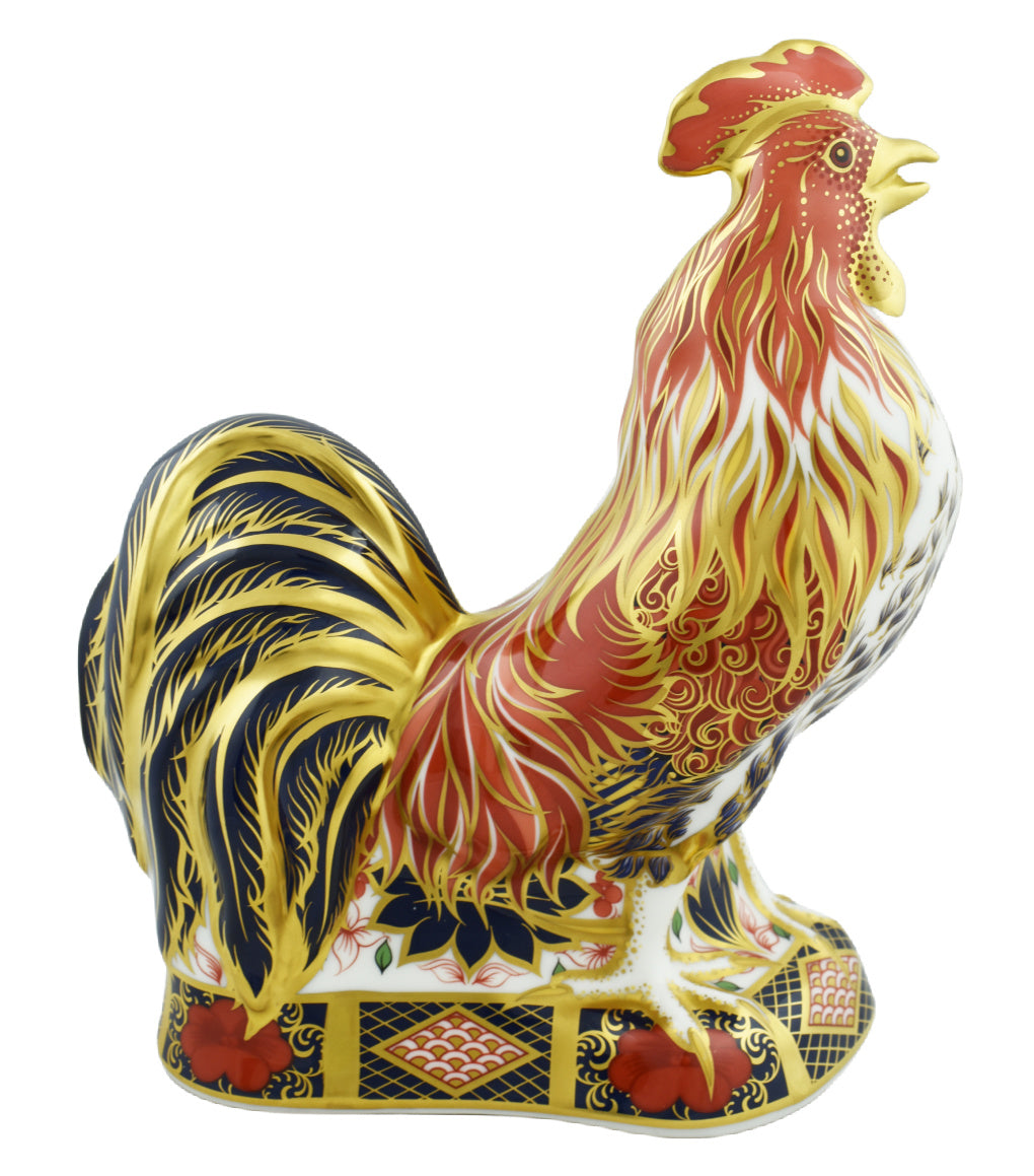 Royal Crown Derby Fighting Cockerel PreLoved-Paperweights-Goviers