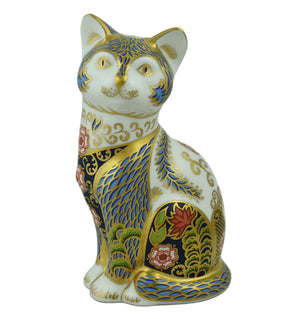 Royal Crown Derby Fireside Cat-Paperweights-Goviers