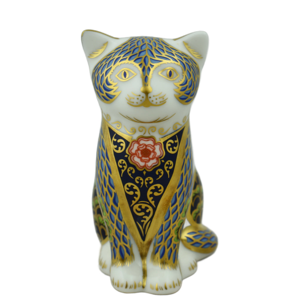 Royal Crown Derby Fireside Kitten-Paperweights-Goviers