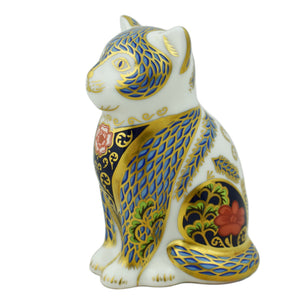 Royal Crown Derby Fireside Kitten-Paperweights-Goviers
