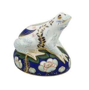 Royal Crown Derby Freddie Frugal Frog Money Box-Paperweights-Goviers