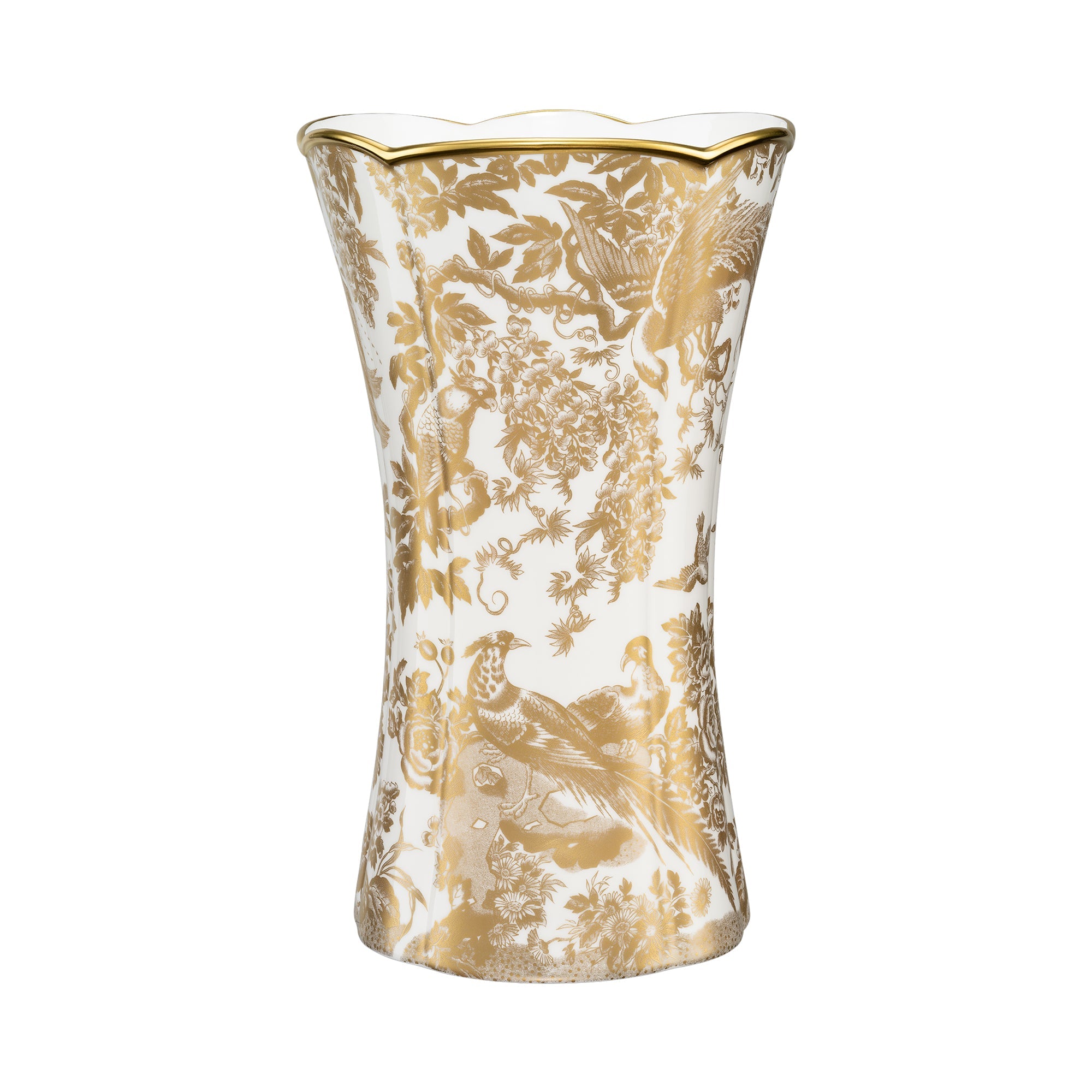 Royal Crown Derby Gold Aves Column Vase Large 30cm NEW - Goviers 