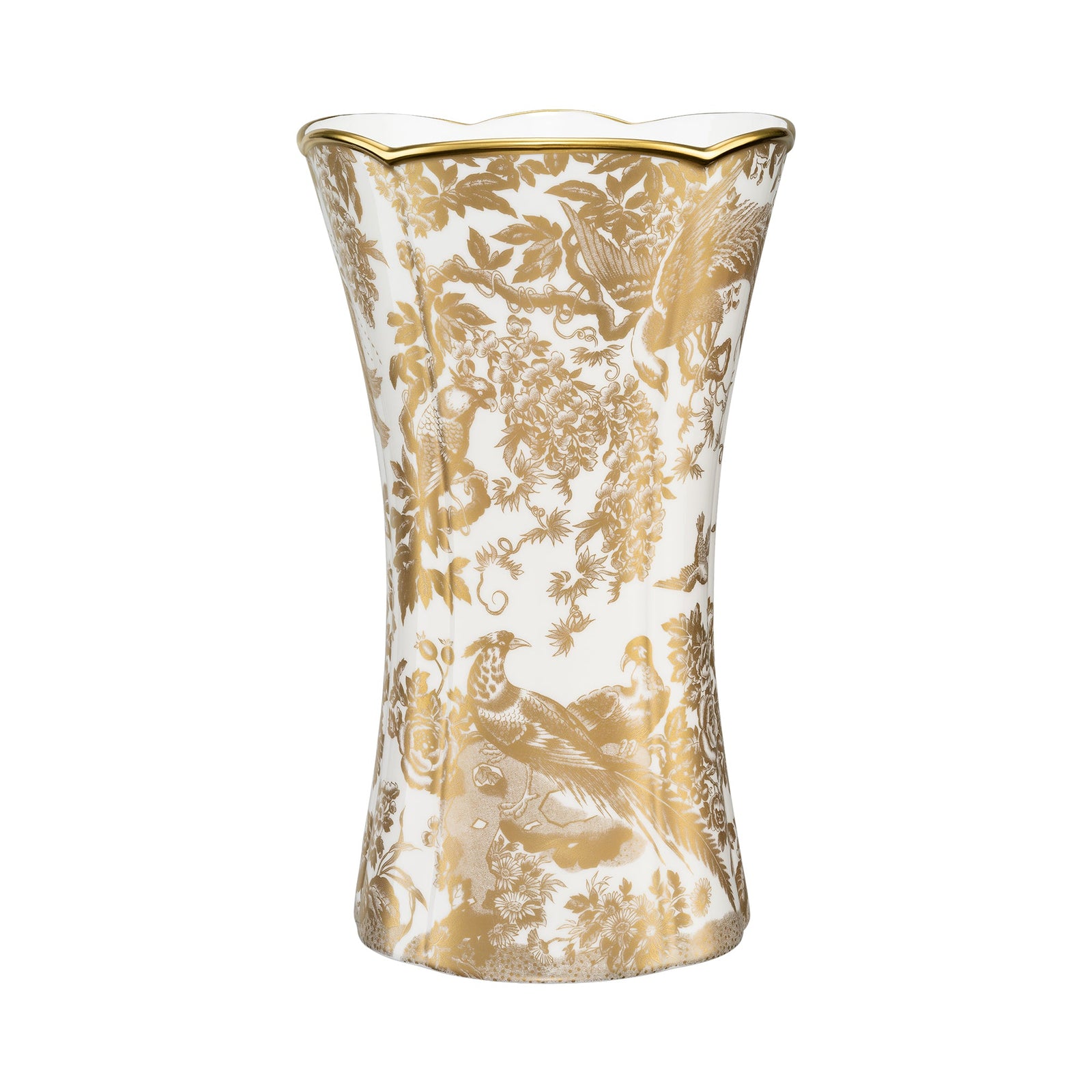 Royal Crown Derby Gold Aves Column Vase Large 30cm NEW-Goviers