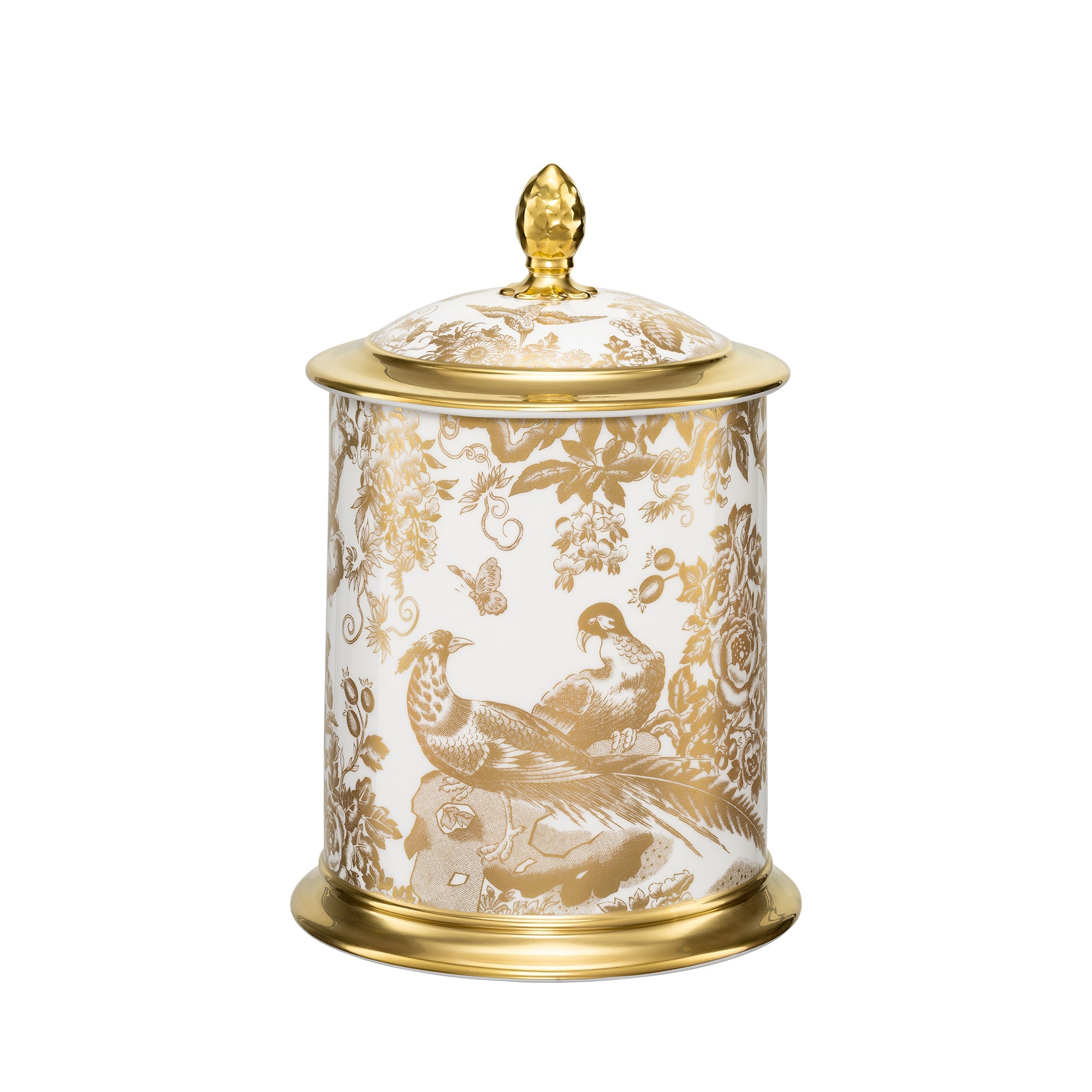 Royal Crown Derby Gold Aves Storage Jar Medium NEW-Goviers