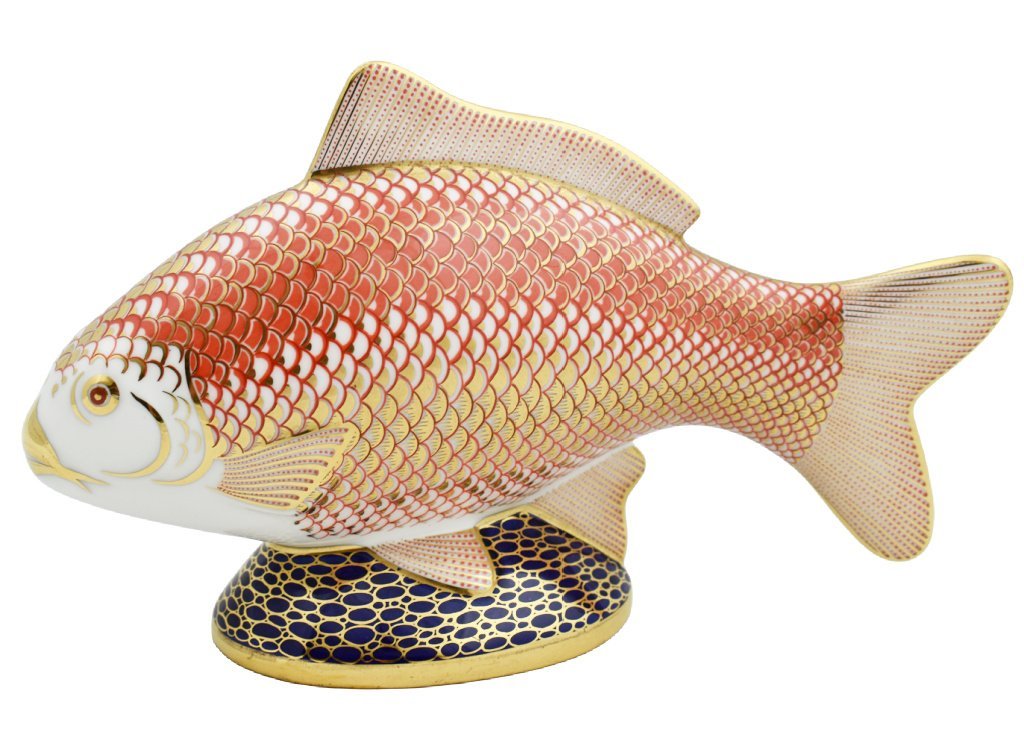 Royal Crown Derby Golden Carp Unboxed-Paperweights-Goviers