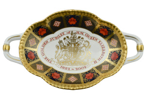 Royal Crown Derby Golden Jubilee Imari Melbourne Tray-Home Accessories-Goviers