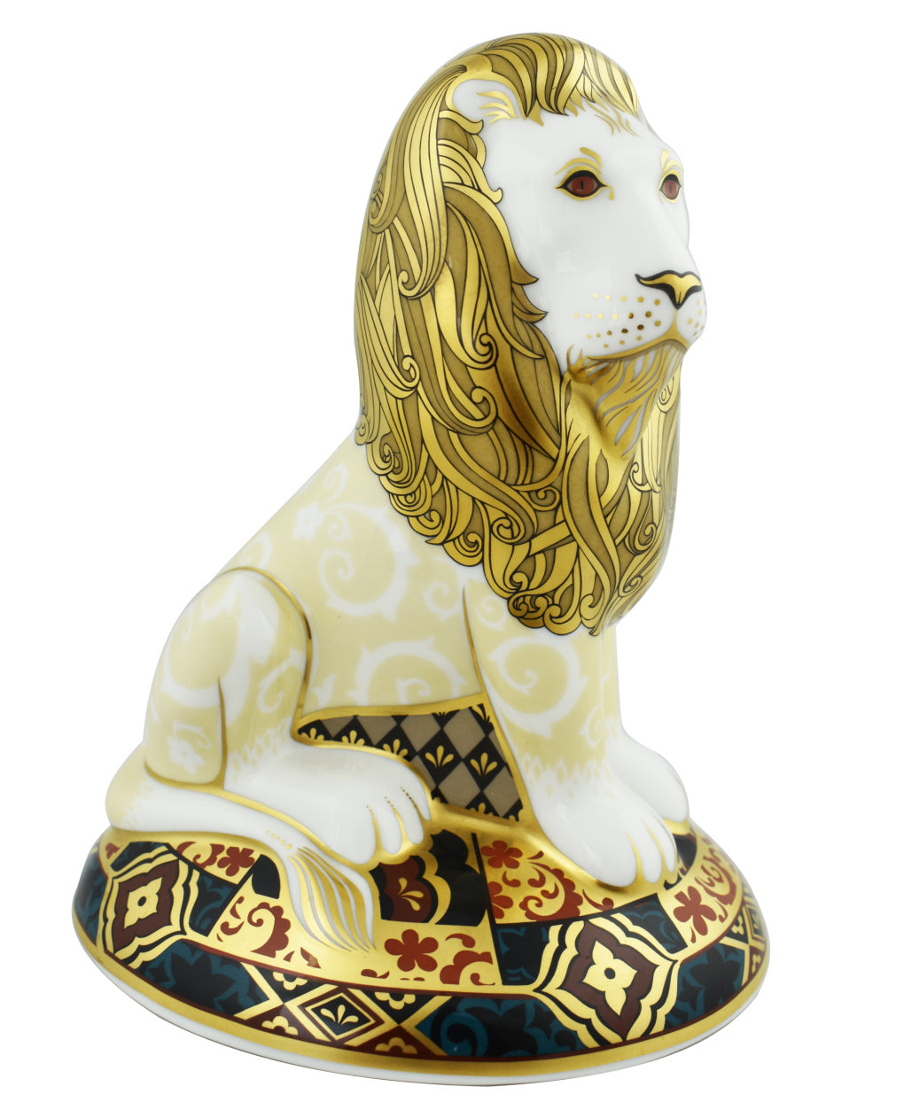Royal Crown Derby Heraldic Lion-Paperweights-Goviers